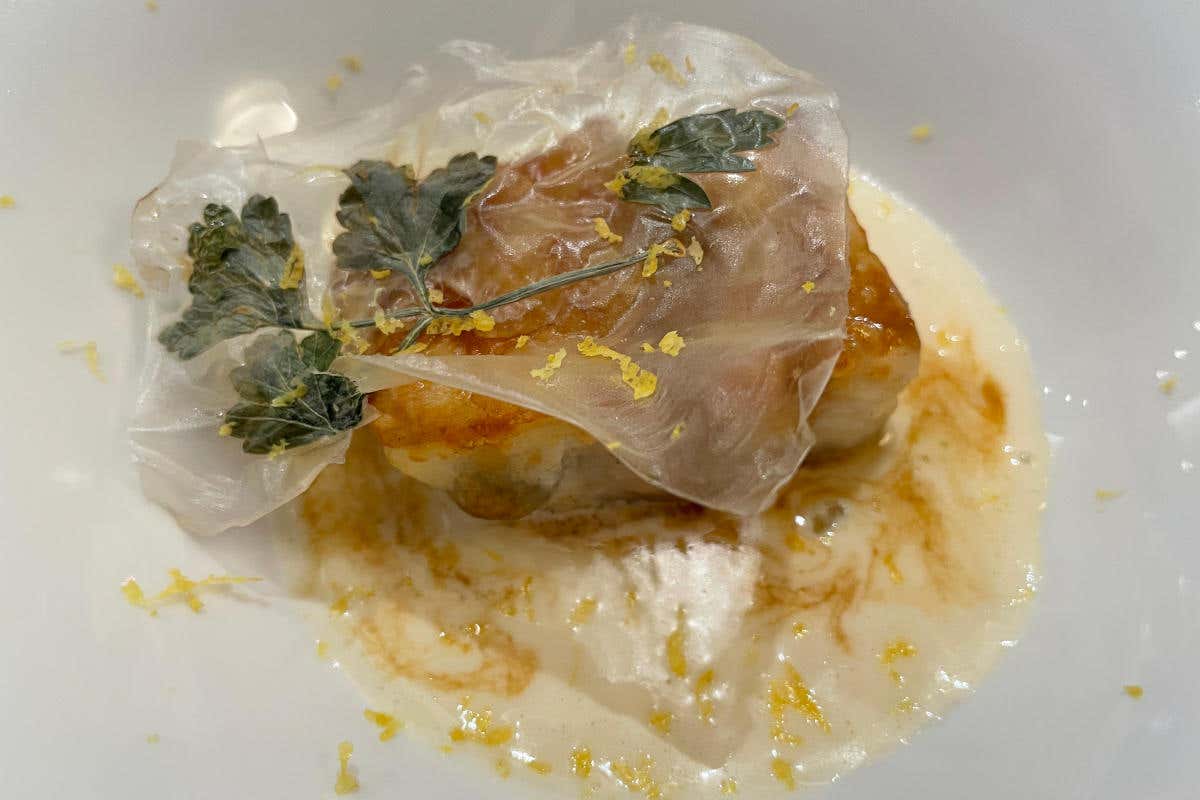 Rombo alla mugnaia   San Giorgio a Genova, l'alta cucina sposa la grande ospitalità